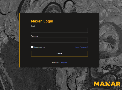 Login page showing email and password fields.